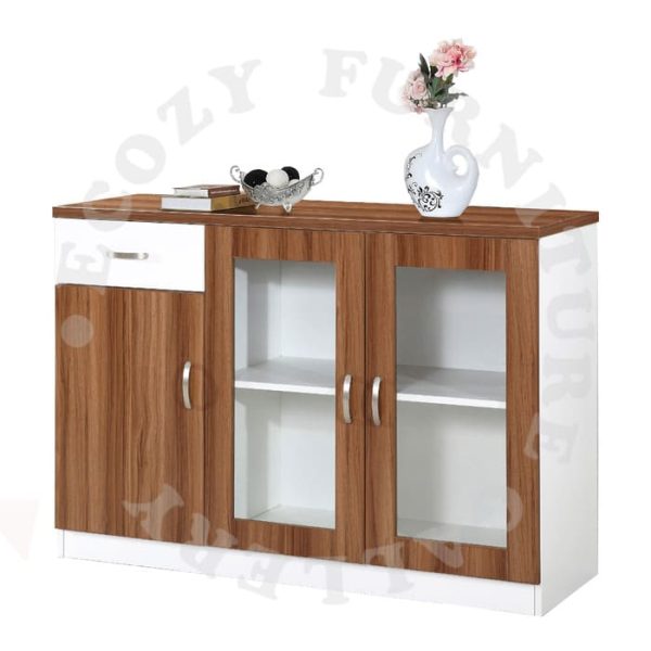 Sideboards / Buffet Hutch or Children Chest of Drawers with Glass swing door