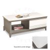 Tempered Glass Top Coffee Table fits for any Living Room styles