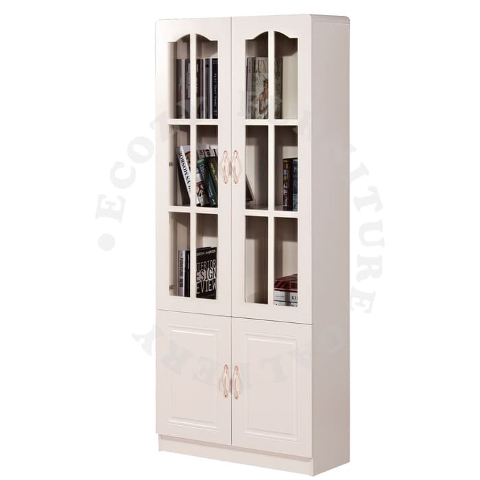 Ivory Two door Bookshelf catering for your Kid's Bedroom or Study Room