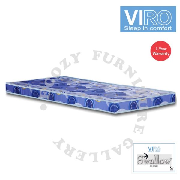 Blue Colour Foam VIRO Branded Mattress for bedroom