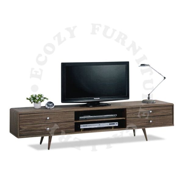 Wooden TV Console come with Solid Wooden Leg