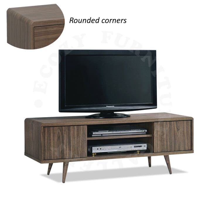 Wooden TV Console come with Solid Wooden Leg