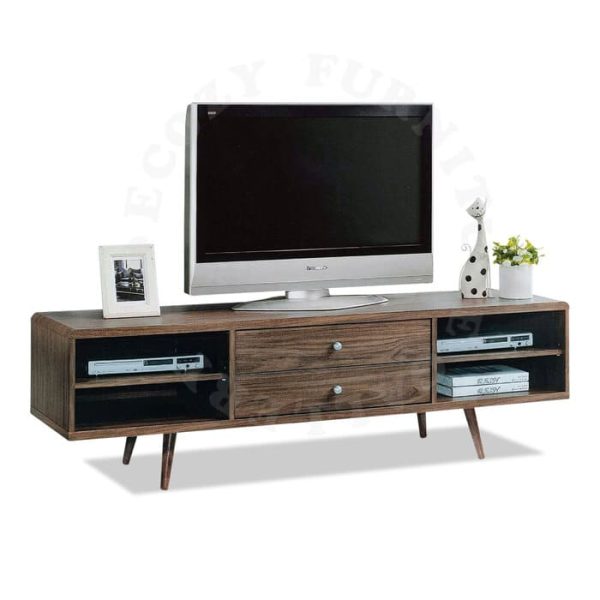 Wooden TV Console come with Solid Wooden Leg