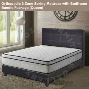 Bed Frame Mattress Set come with Orthopedic Mattress and Divan bedframe