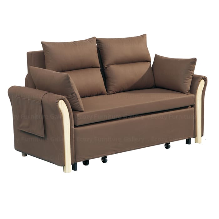 Brown Fabric Sofa bed / Recliner Sofa come with hidden storage