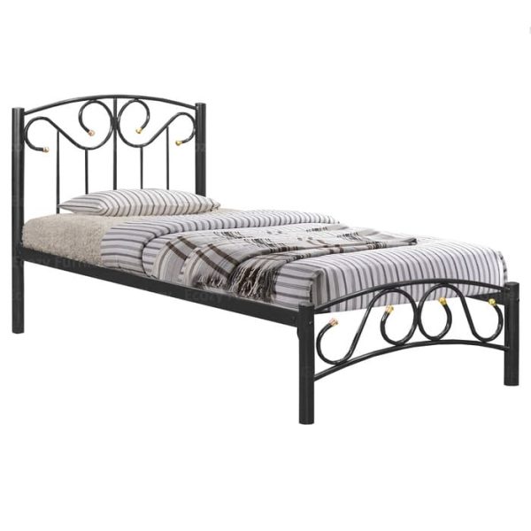 Elegant black Metal Bedframe fits for any bedroom styles