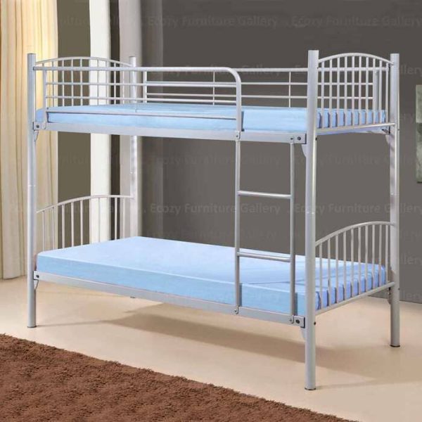 Silver Elegant Double Decker Bed for Bedroom