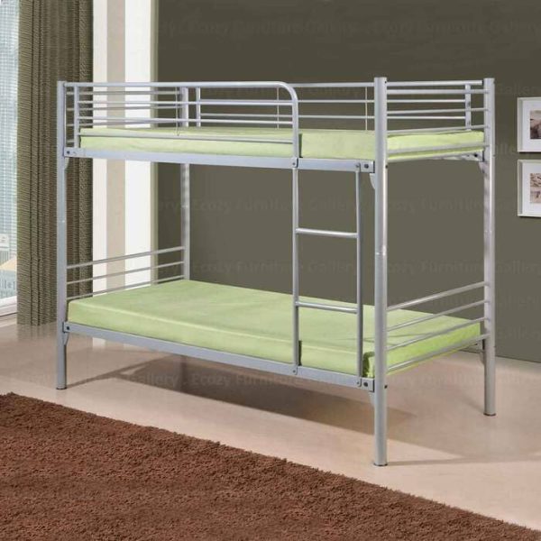 Silver Double Decker Bed for Bedroom