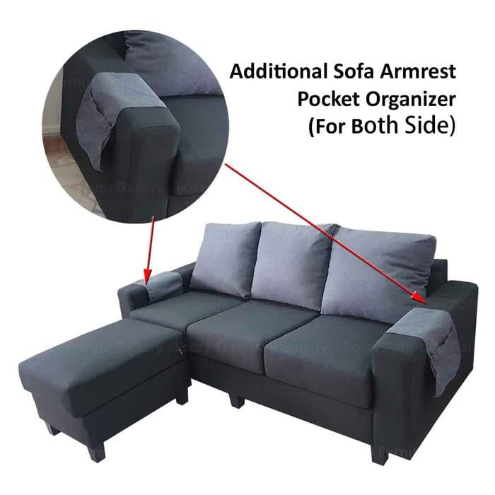 Water Resistant Fabric Sofa with ottoman fit for any Living Room styles