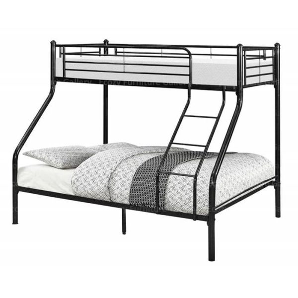 Black Double Decker Bed for Bedroom