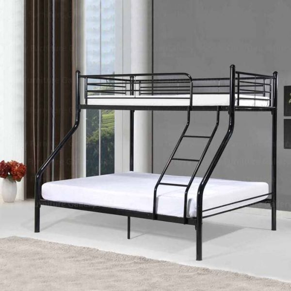 Black Double Decker Bed for Bedroom