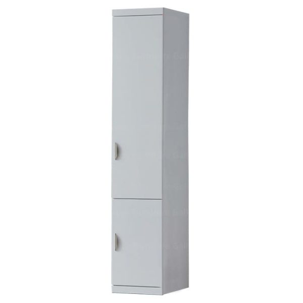 White Single Swing Door Wardrobe for Bedroom