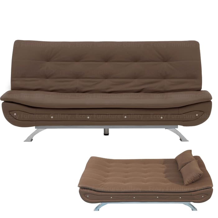 Brown Fabric Sofa Bed / Recliner Sofa for Living Room