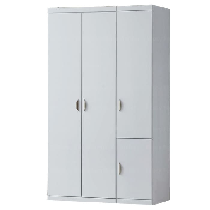 White Swing Door Wardrobe for Bedroom