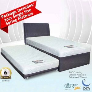 Branded Mattress Sleepy Night Pull Out Bed Frame Mattress Set come with 2pcs of Sleepy Night mattress