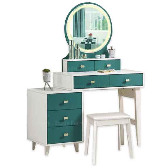 Extendable Dressing Table with stool for Bedroom