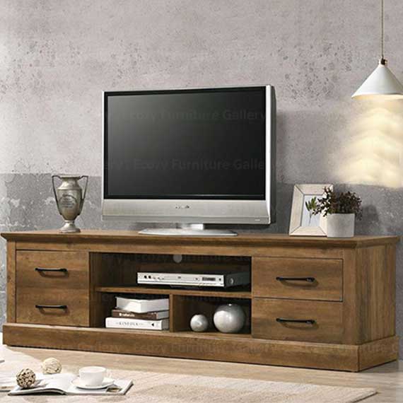 Wooden TV Console for Living Room