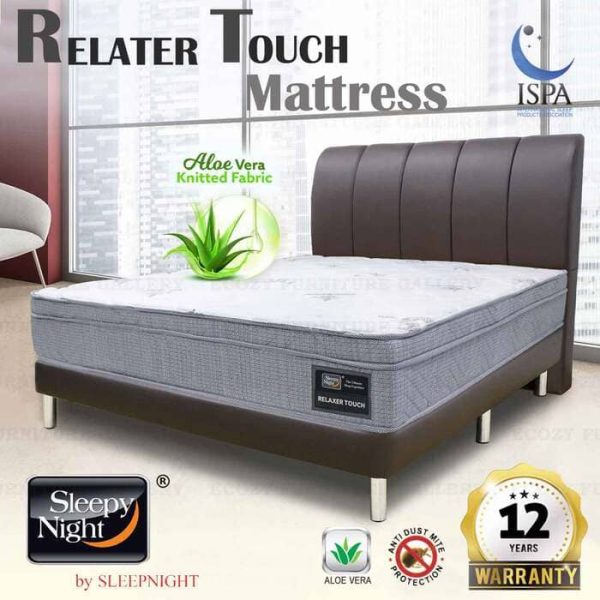 Branded Mattress - Sleepy Night Orthodepic Mattress with Aloe Vera Knitted Fabric