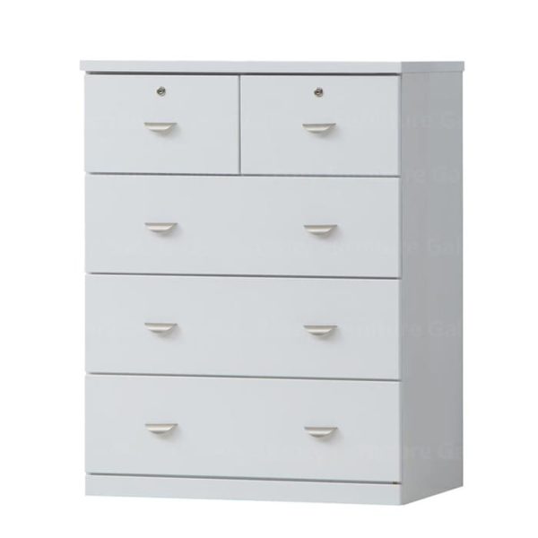 white color 4-tier drawer cabinet