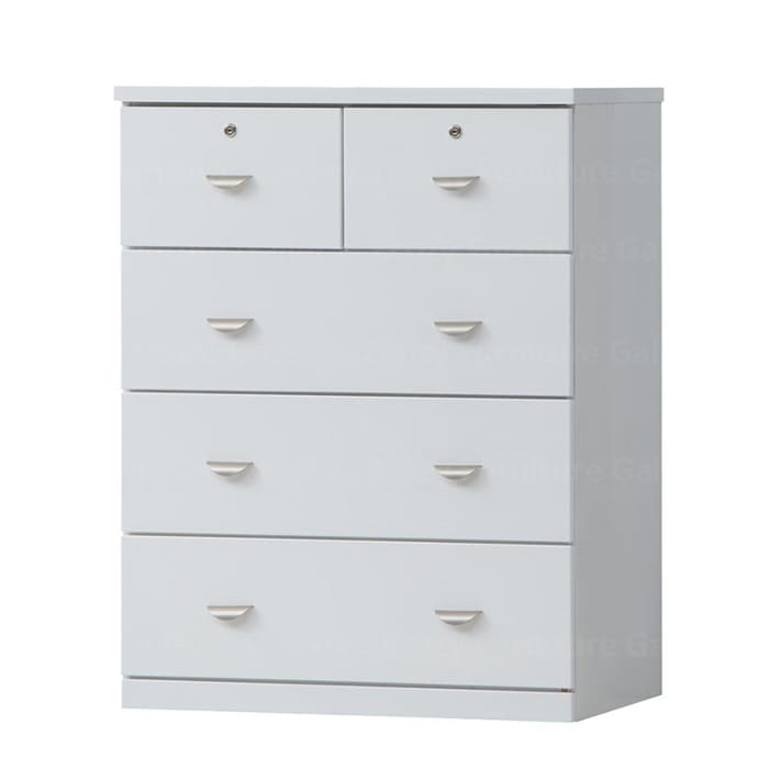 white color 4-tier drawer cabinet
