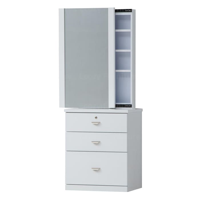 White color dressing table come with 3 big drawers