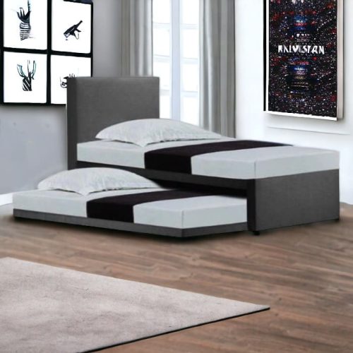 Anos 3 In 1 Faux Leather Pull Out Bed Frame - Ecozy Furniture Gallery