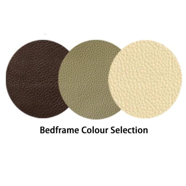 brown, khaki grey and cream colour selection for the bed frame