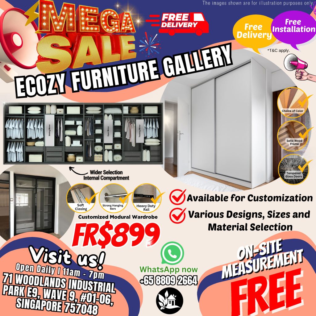 Mega furniture sale at woodlands furniture stores which up to 50% offering