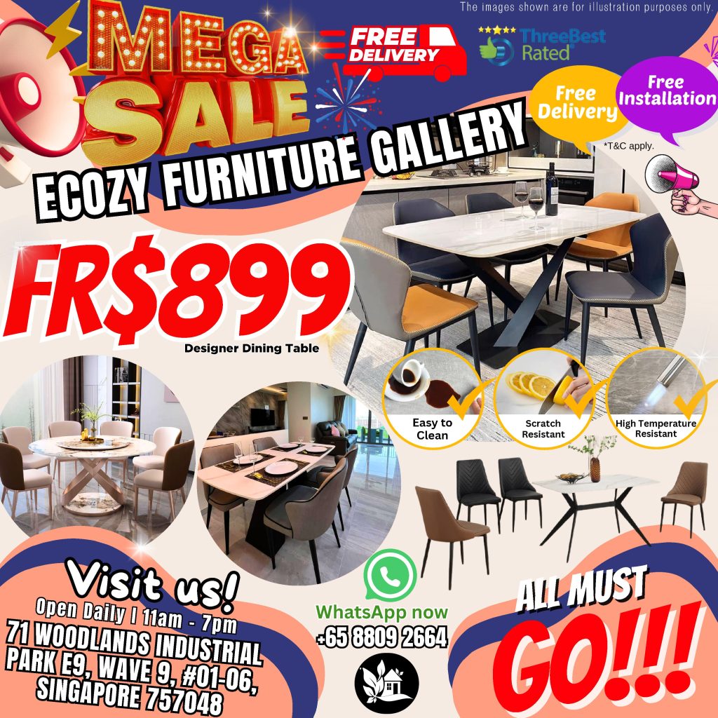 Mega furniture sale at woodlands furniture stores which up to 50% offering