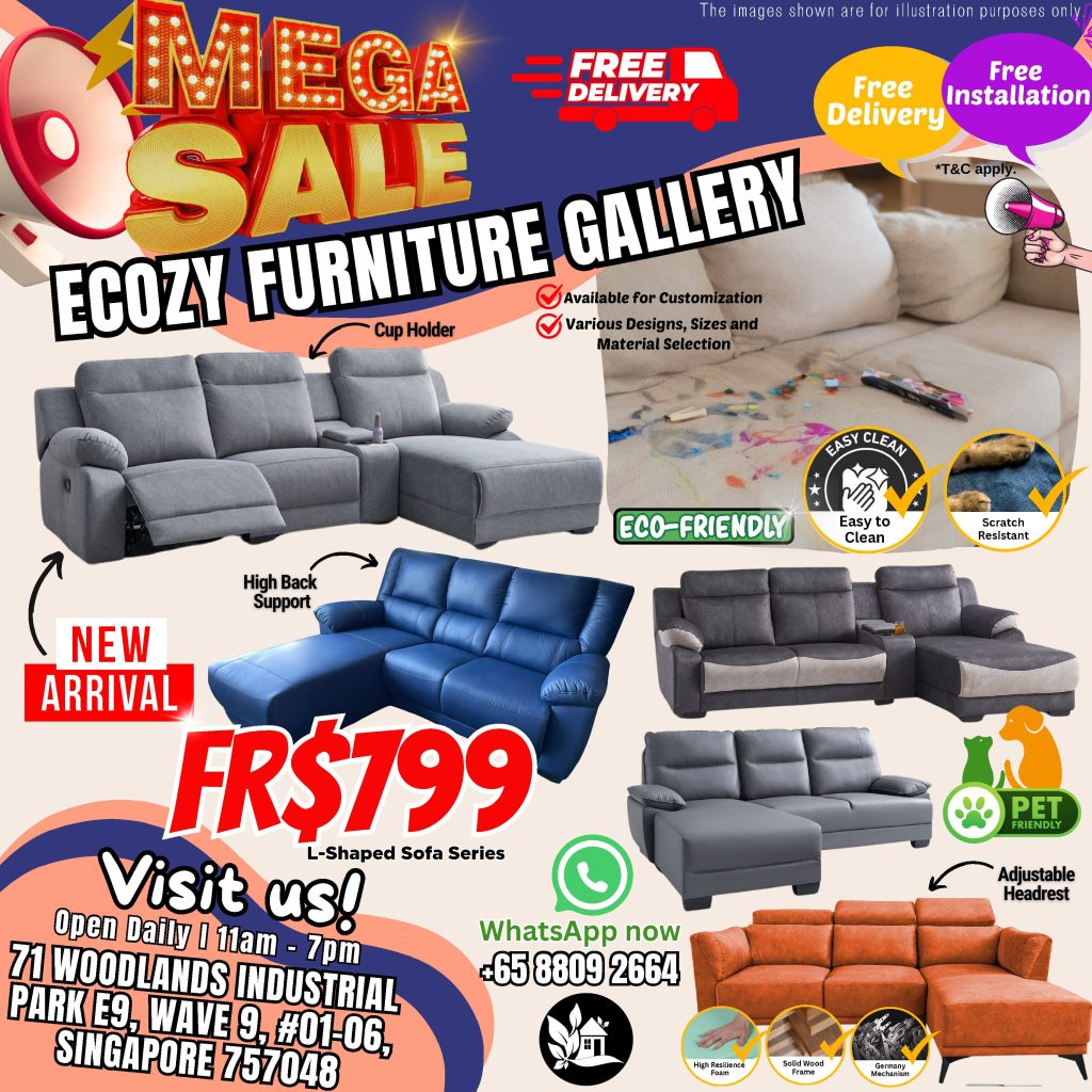 Mega furniture sale at woodlands furniture stores which up to 50% offering